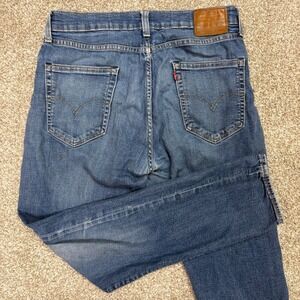 Levis 512 Slim Taper Mens 33x32 Blue Medium Wash Premium Denim Jeans